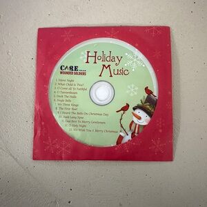Holiday Music CD with Red Sleeve Care for Our Wounded Soldiers